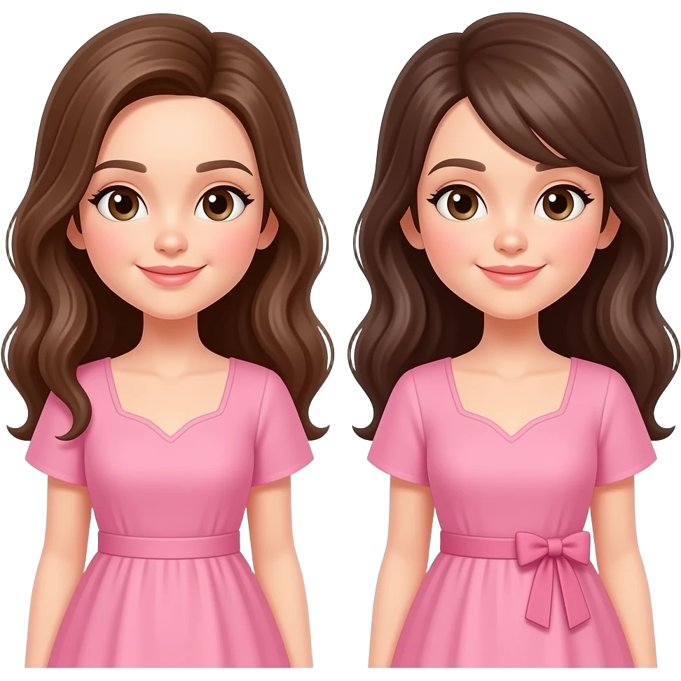 pink dress poeples emoji