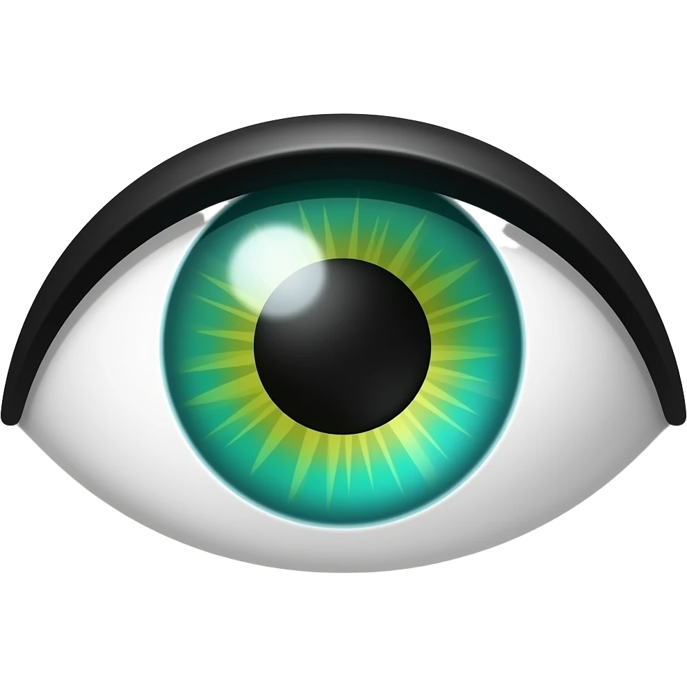 green eye emoji