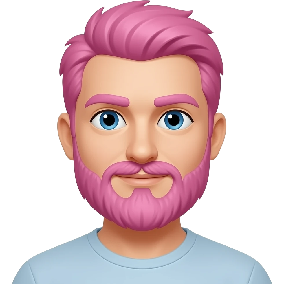 People with Pink Facial Hair emoji