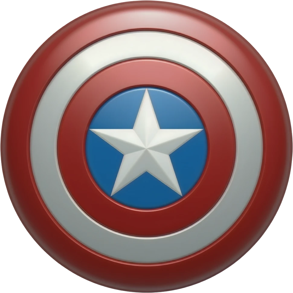 Captain america shield emoji