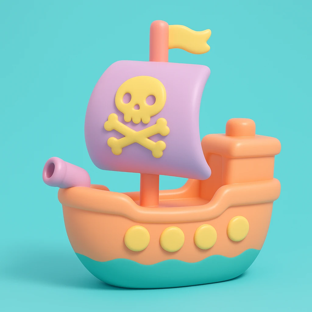 pirate ship emoji
