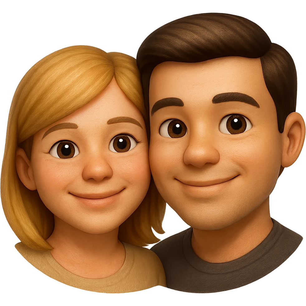 emoji stile iphone di relazione tra due persone, iperrealistico 4k emoji