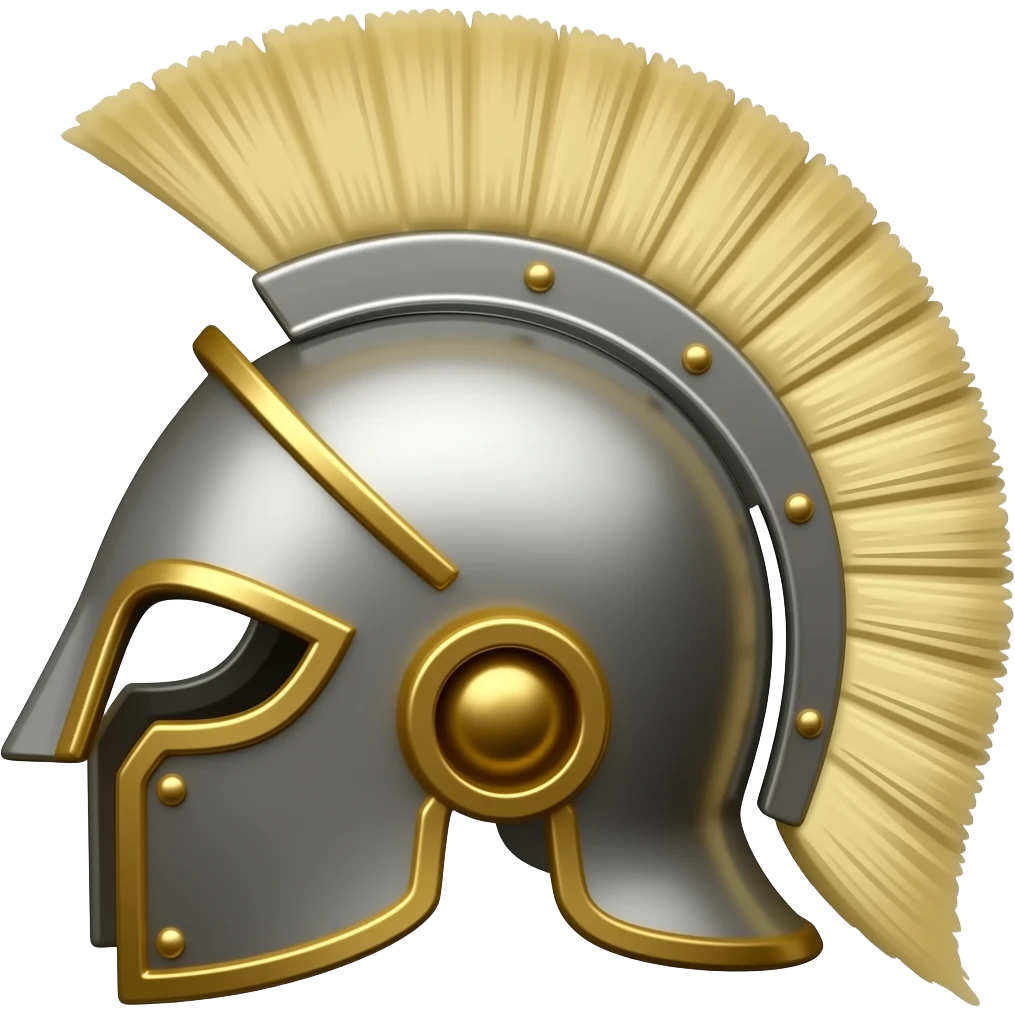 Gladiator emoji helmet emoji
