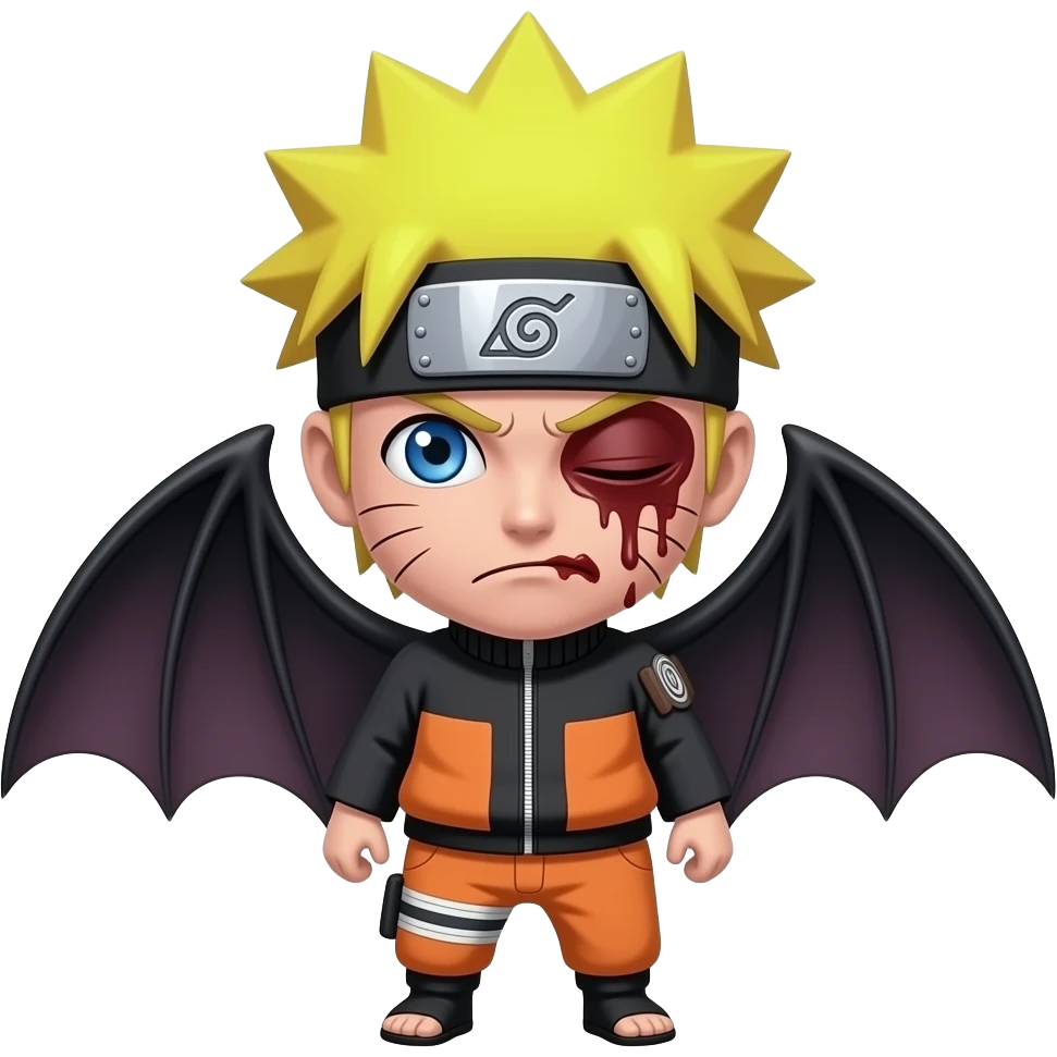 Naruto goling bat  se marte huye emoji