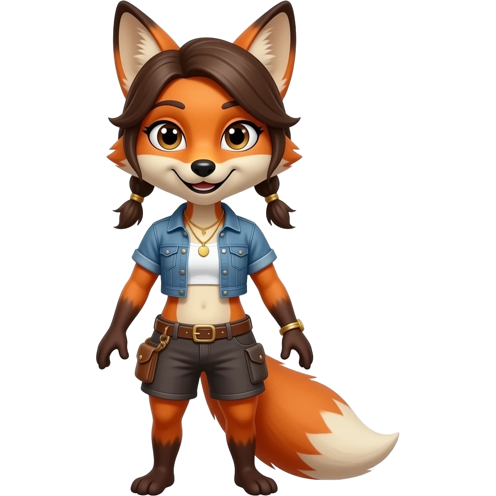 Thug womanfox emoji