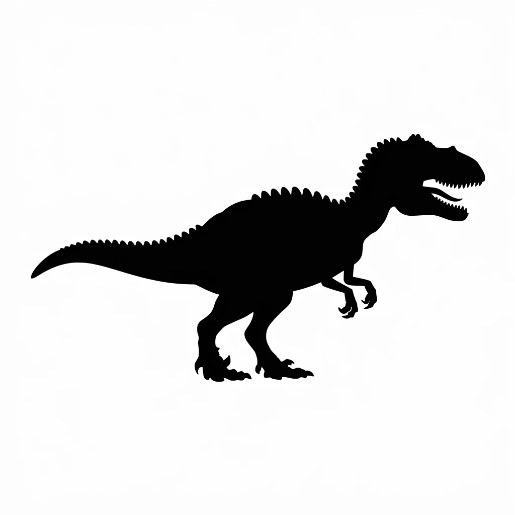 Dinosaur icon black silhouette emoji