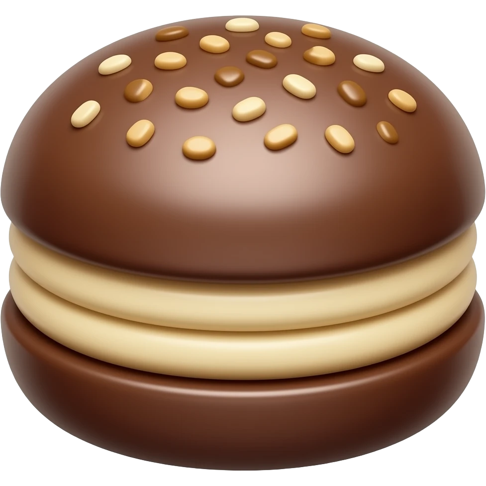 Alfajor de chocolate emoji