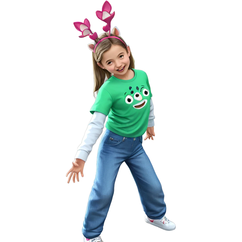 smiling girl with animal ears emoji