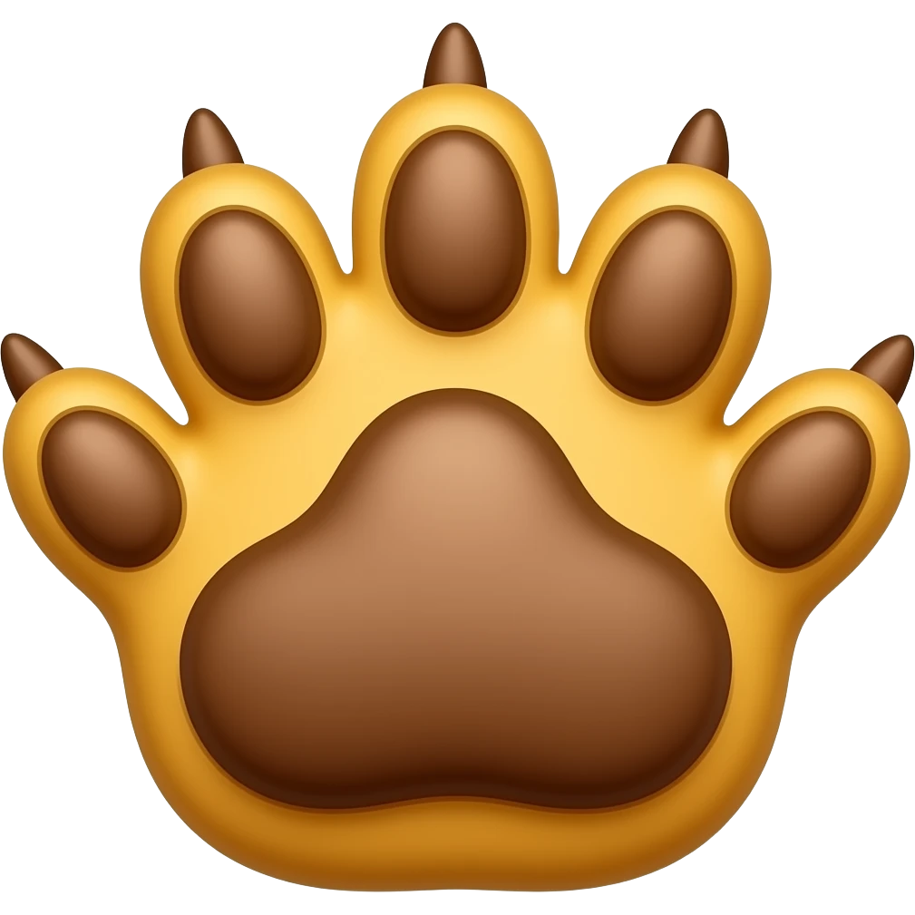A lions paw emoji