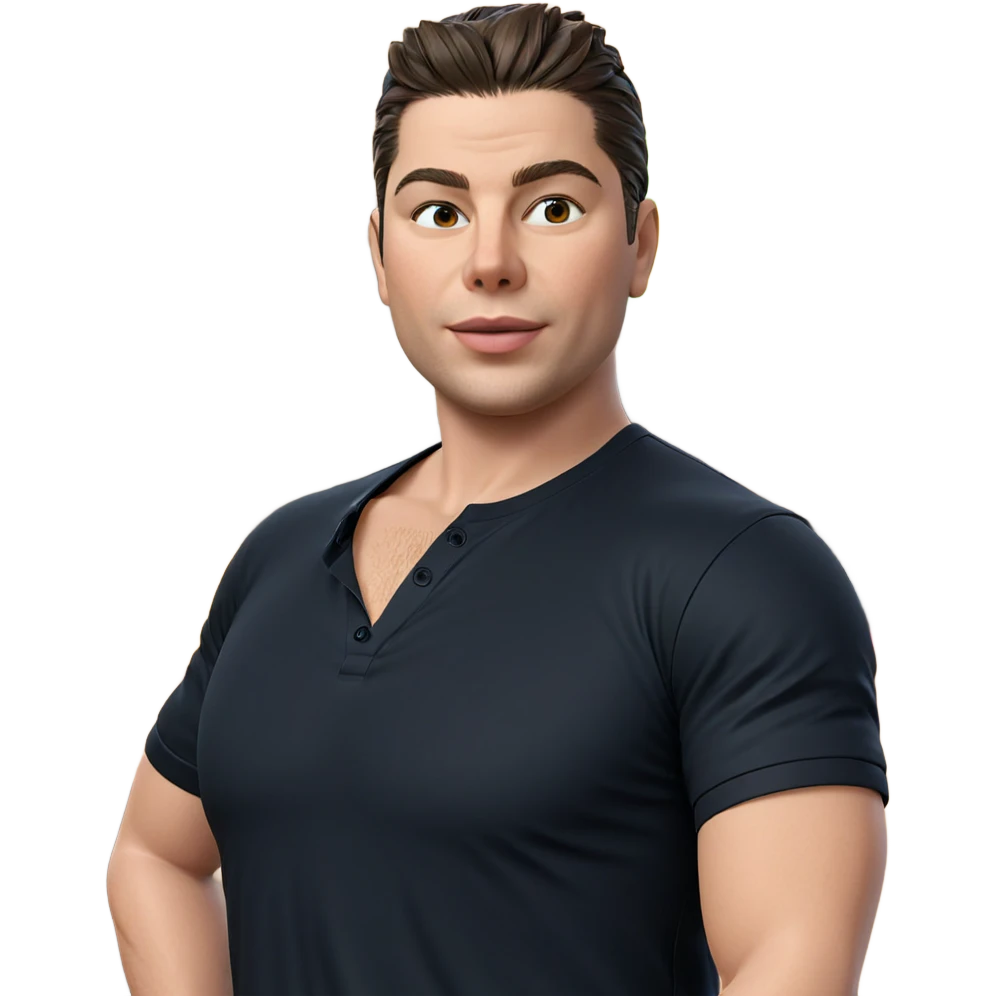 black shirt solo portrait emoji
