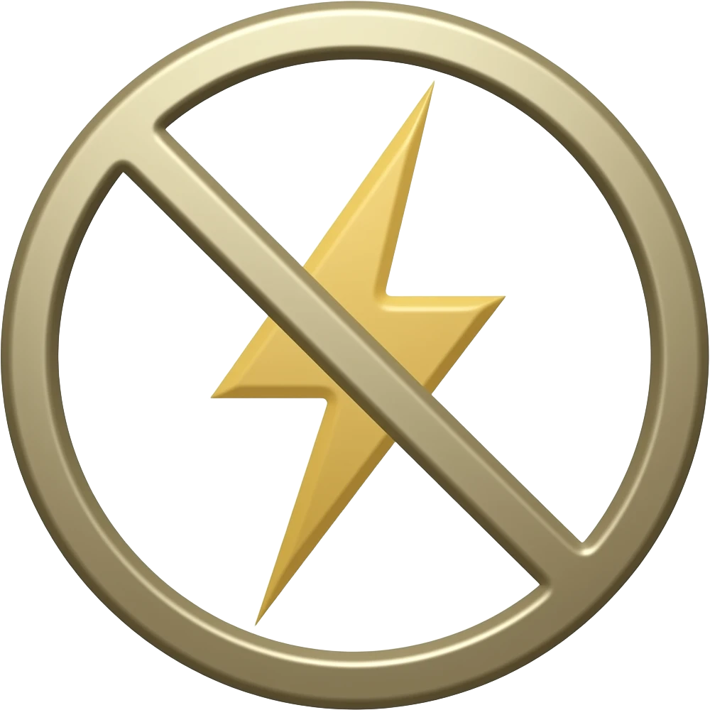 blitzsymbol ohne kreis emoji