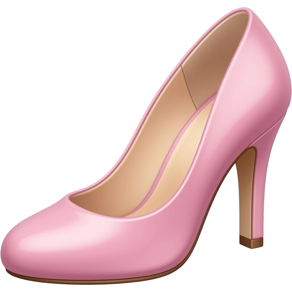 нежно розовая туфелька на каблуках emoji