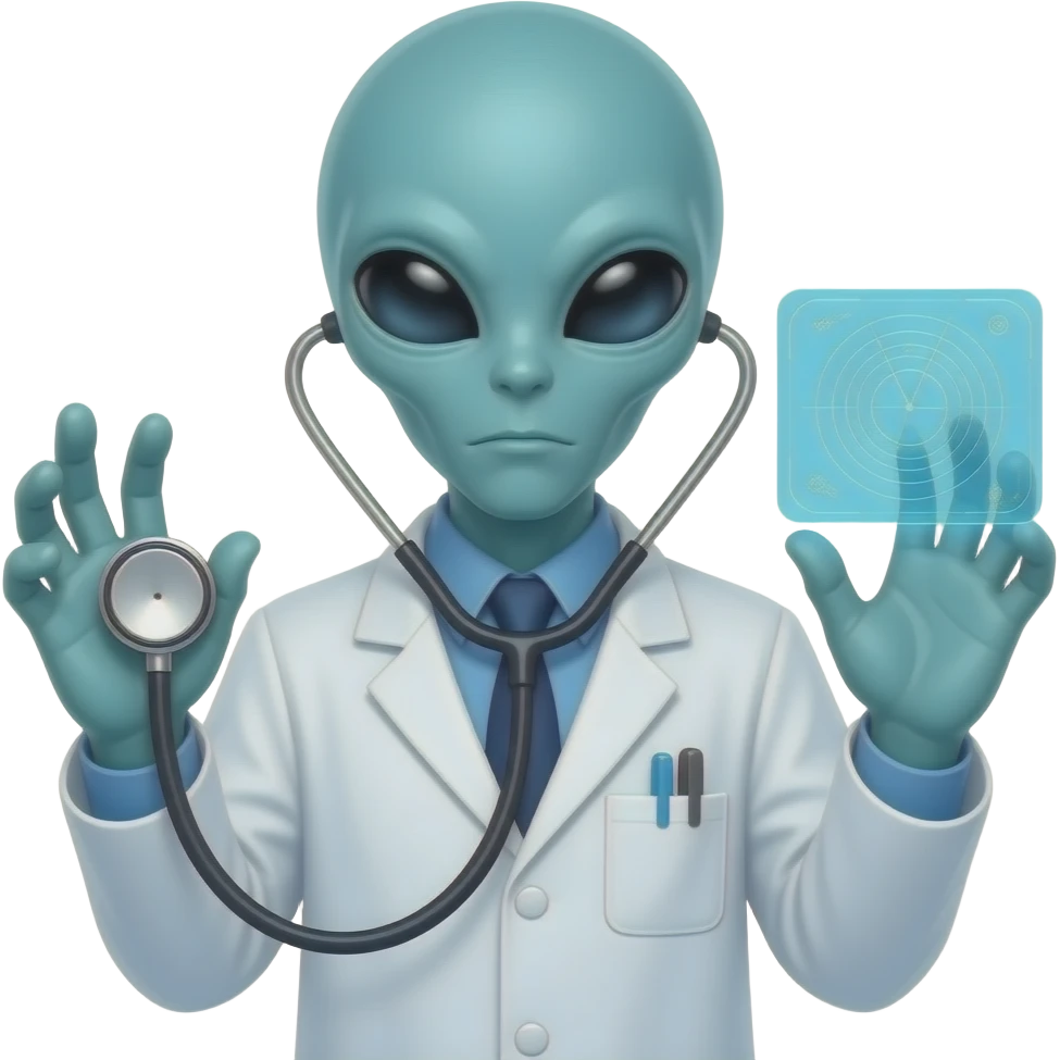 alien doctor emoji