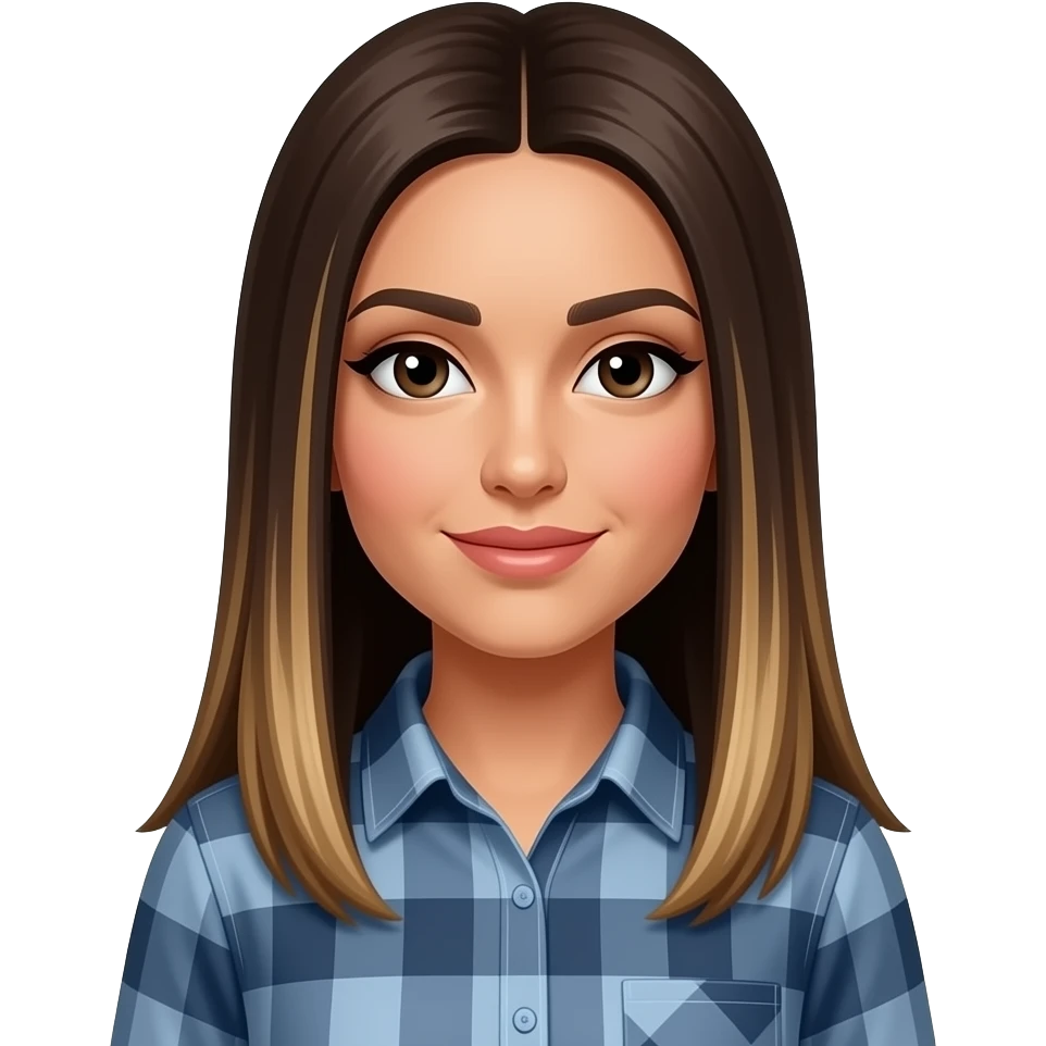 arab woman with straight hair and highlights emoji