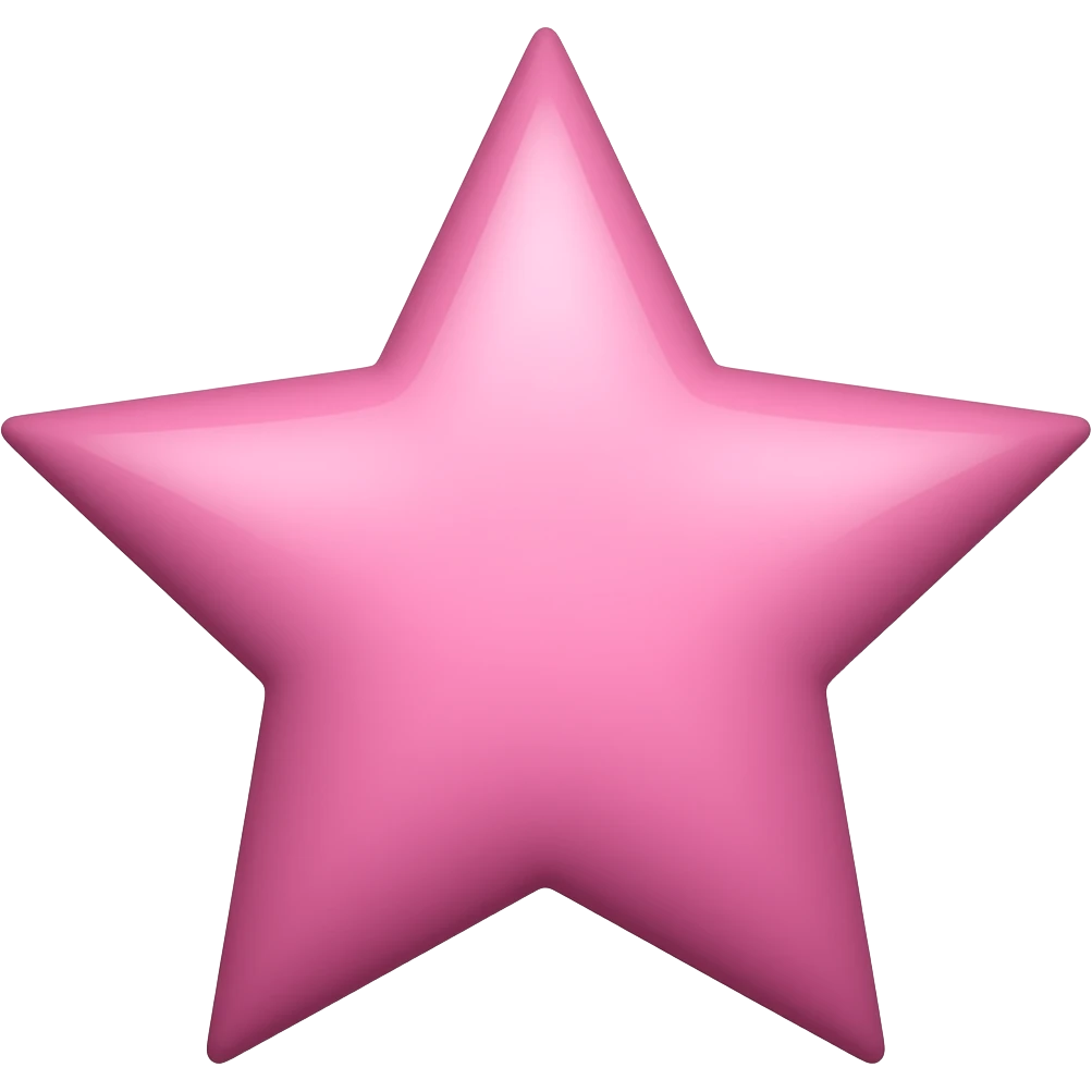 estrella rosa emoji