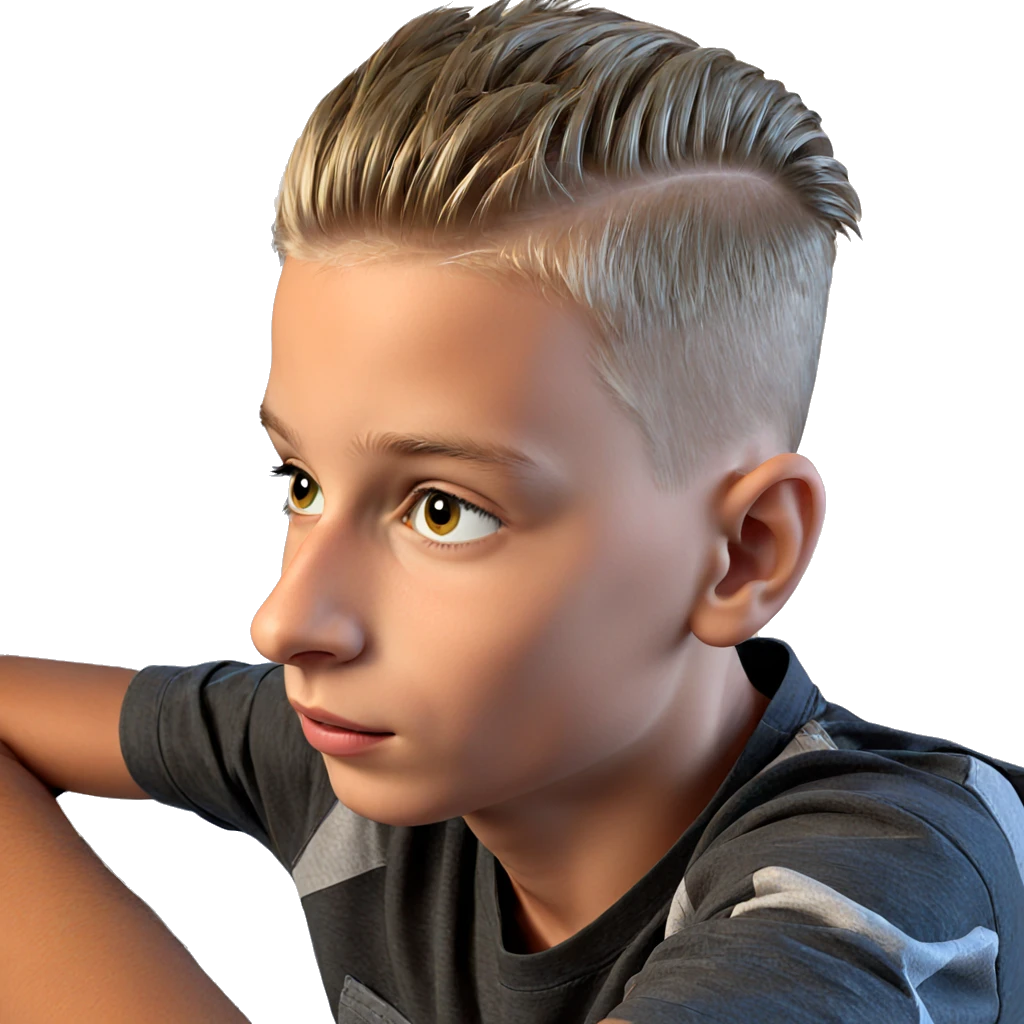 realistic portrait of a boy emoji