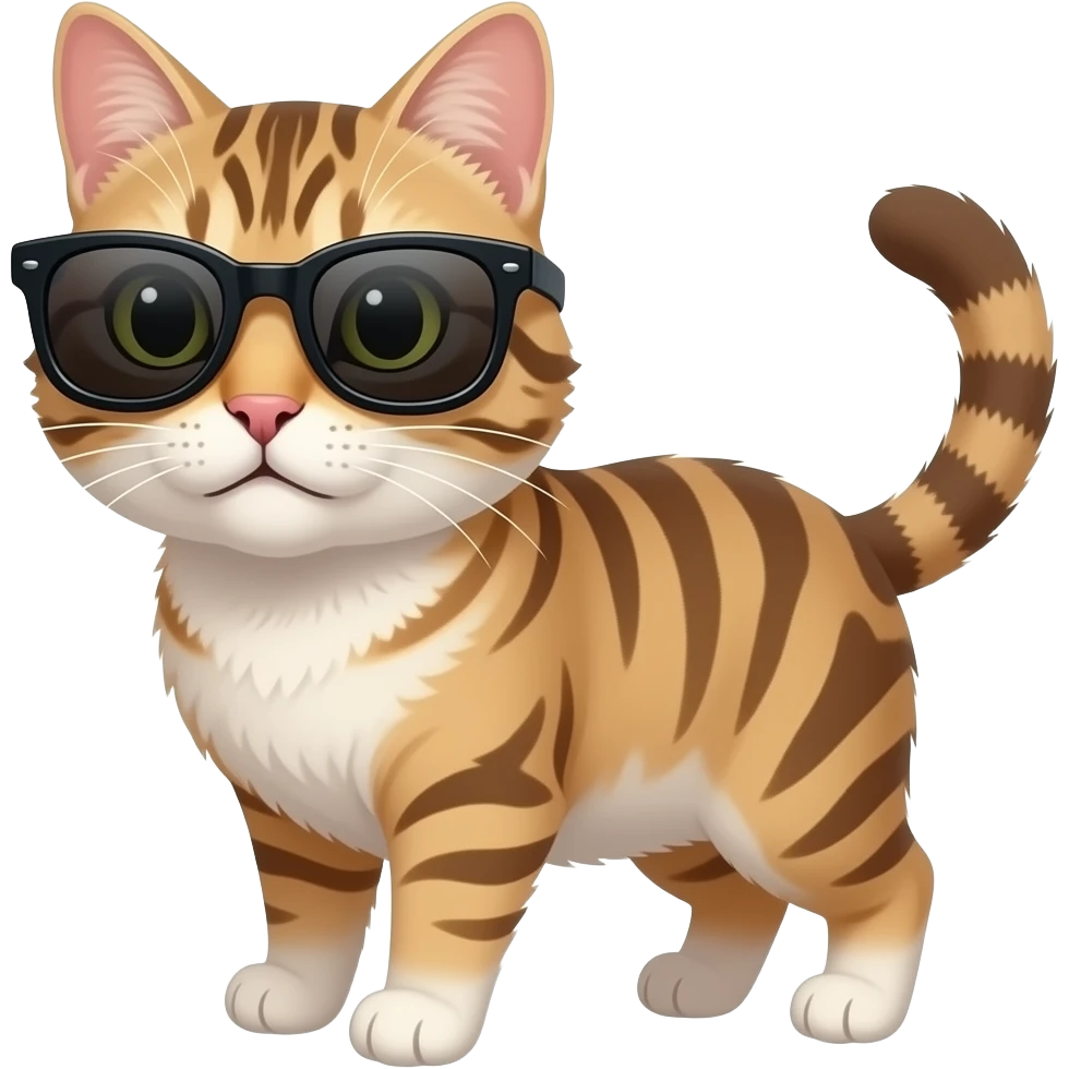 Cat wearing sunglasses emoji