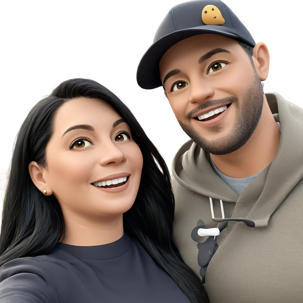 happy couple by the water emoji