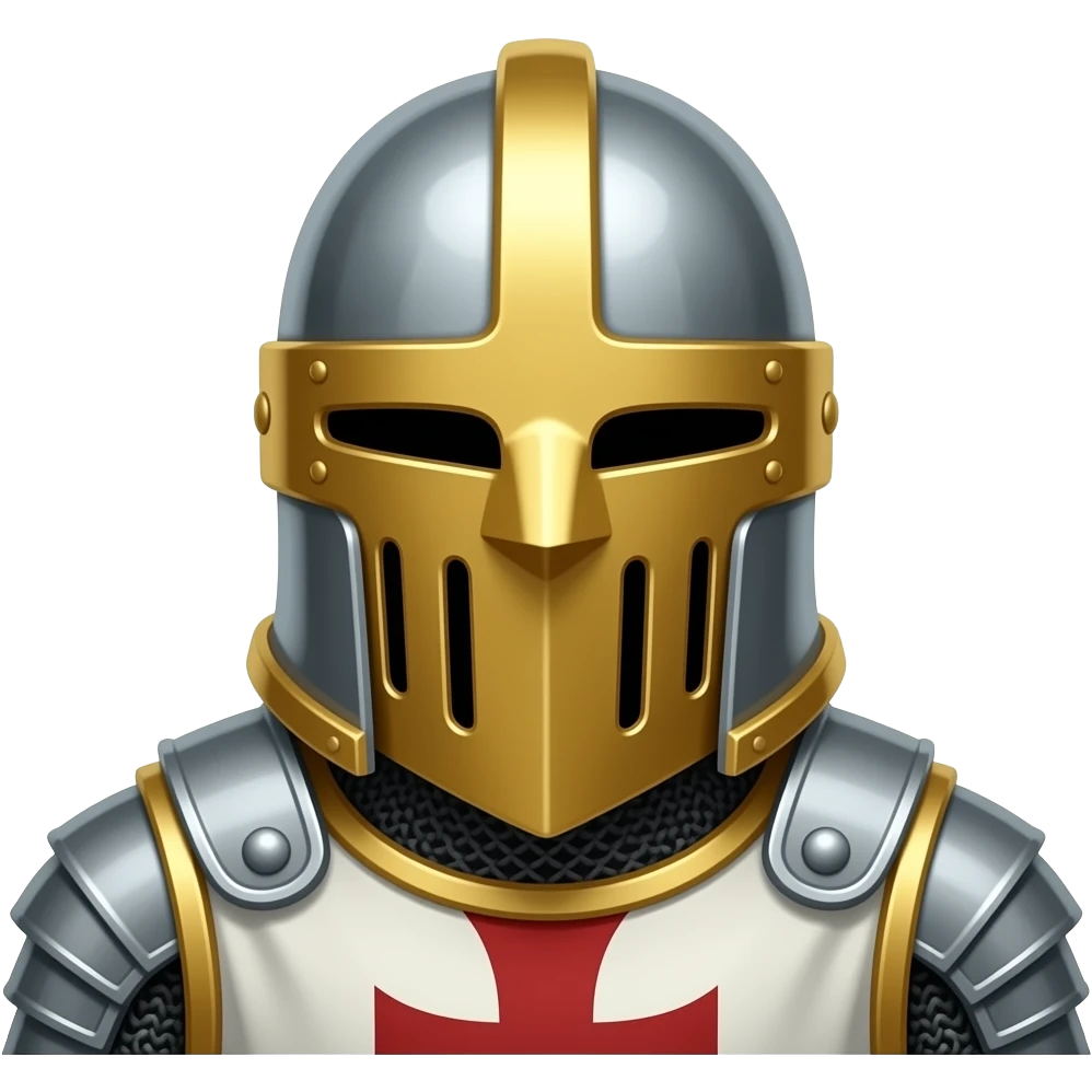 Golden templar knight emoji