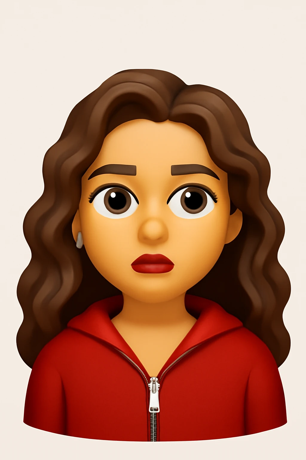 A 3D Apple-style emoji version of the uploaded image, preserving its colors, shapes, textures, and overall design, simplified into emoji form while keeping key details recognizable. Smooth glossy finish, soft shadows, high-quality render, minimal background emoji
