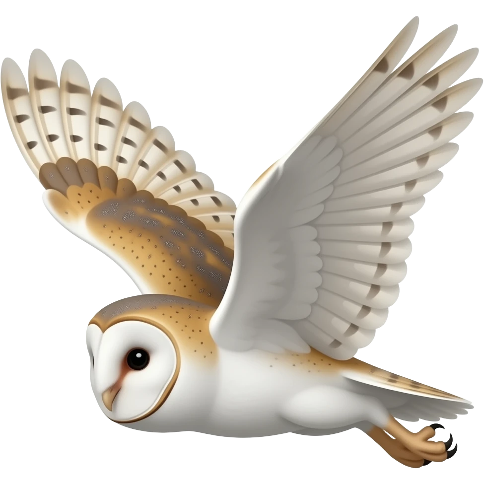 South Dakota Barn Owl flying emoji