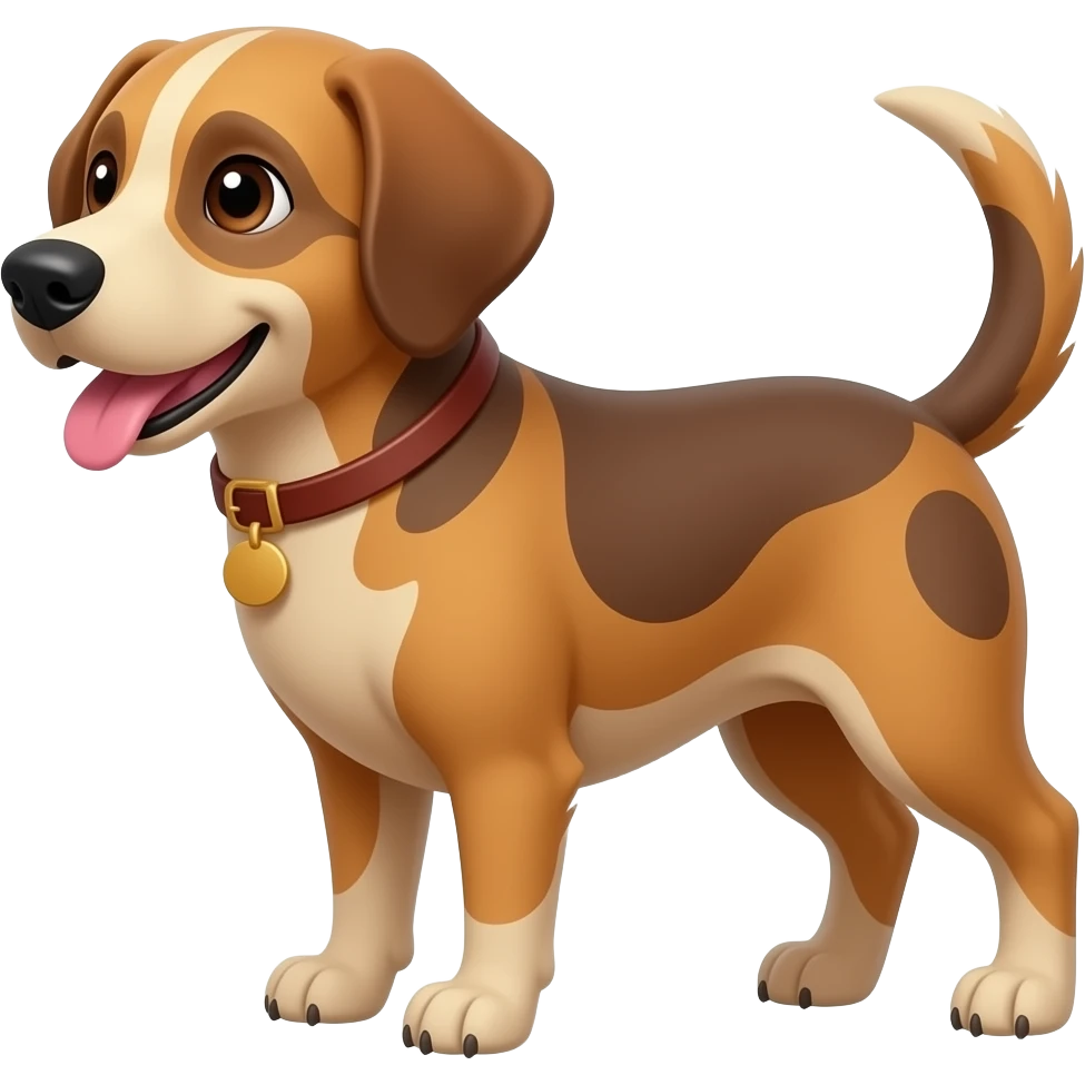 hund barbet braun emoji