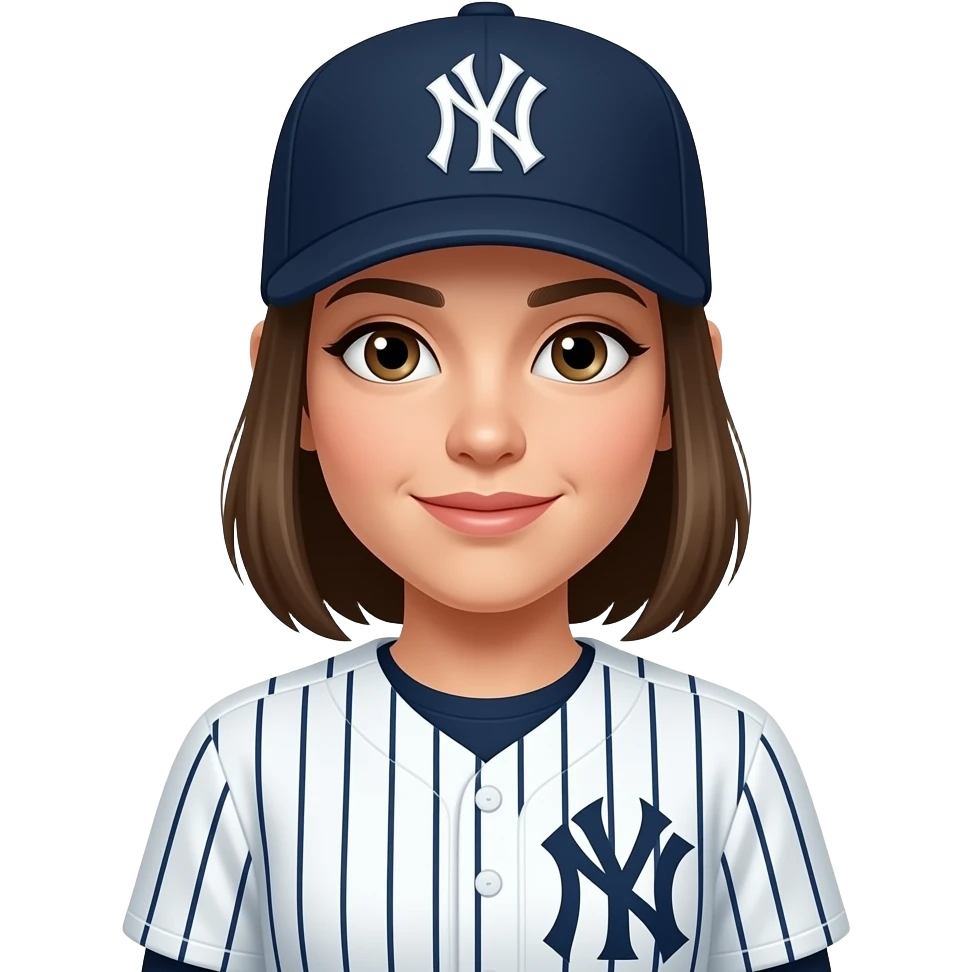 Female ny yankee emoji