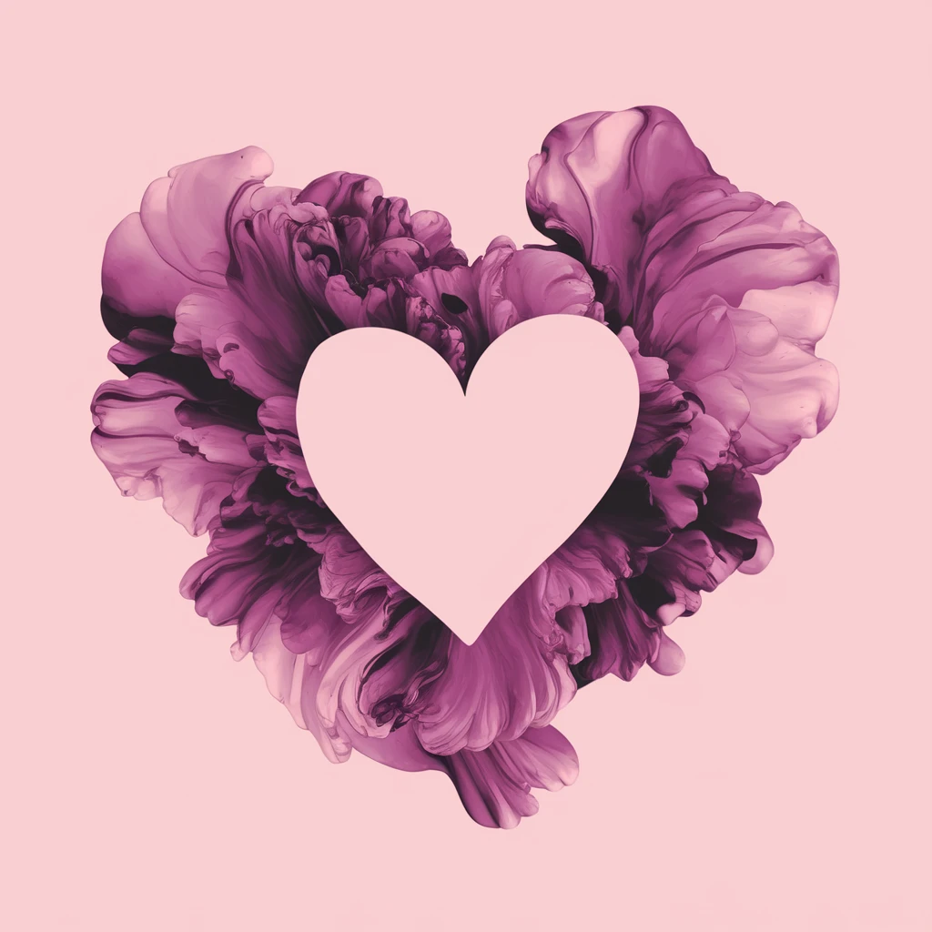 heart with a swirling ink effect emoji