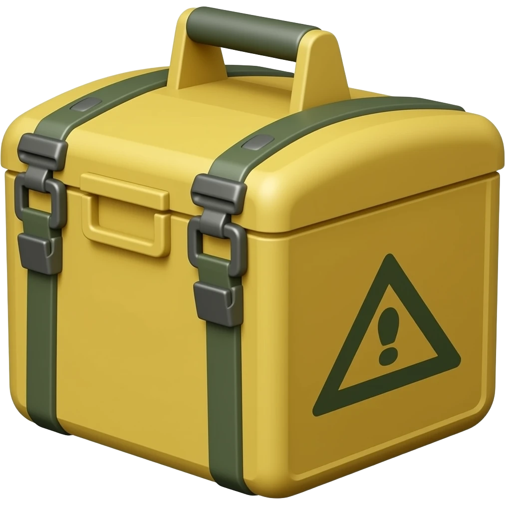 yellow military box emoji