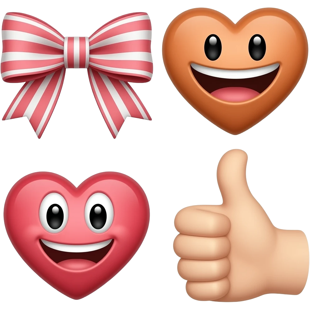Every Emoji like the bow one and like the like the shoes and every single one emoji