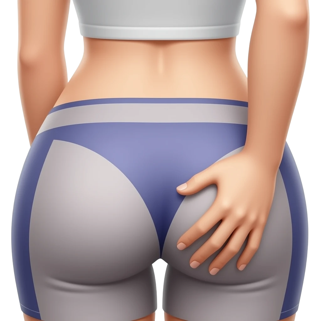 Hand on buttocks emoji