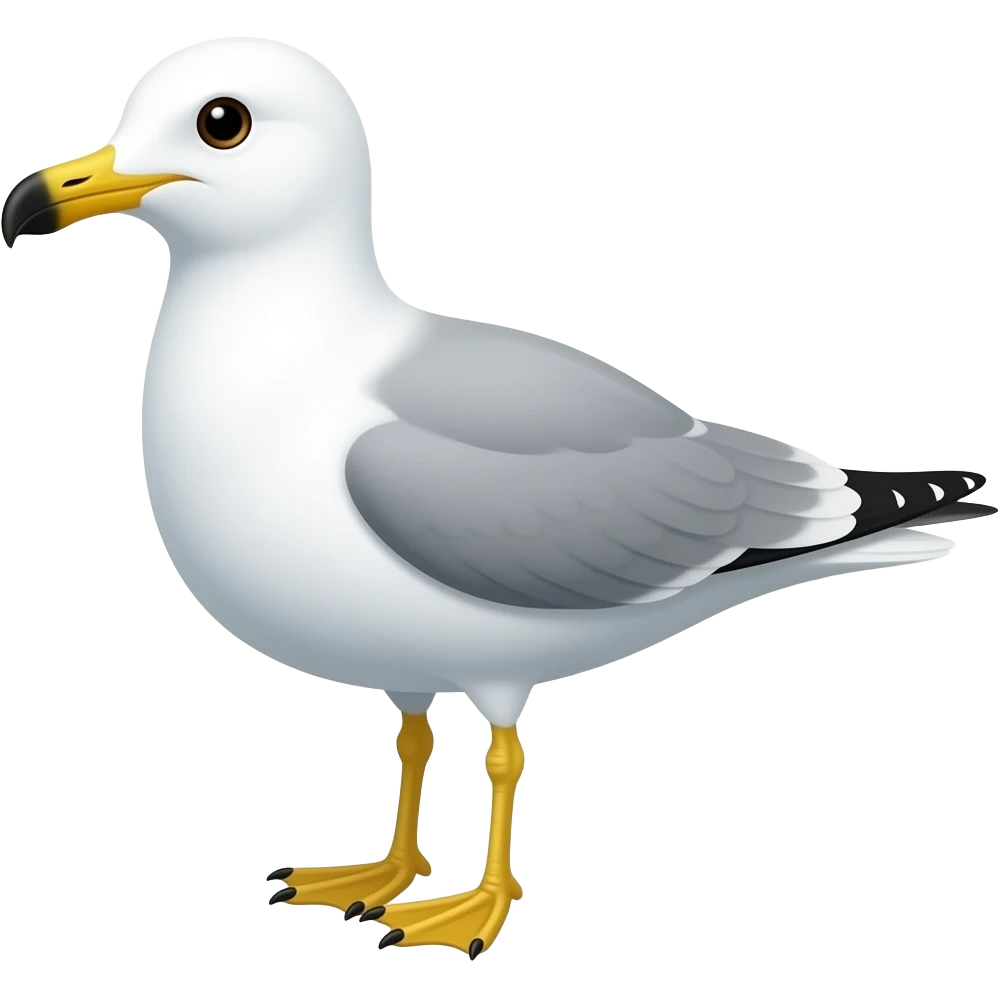 Seagull doing a shit emoji