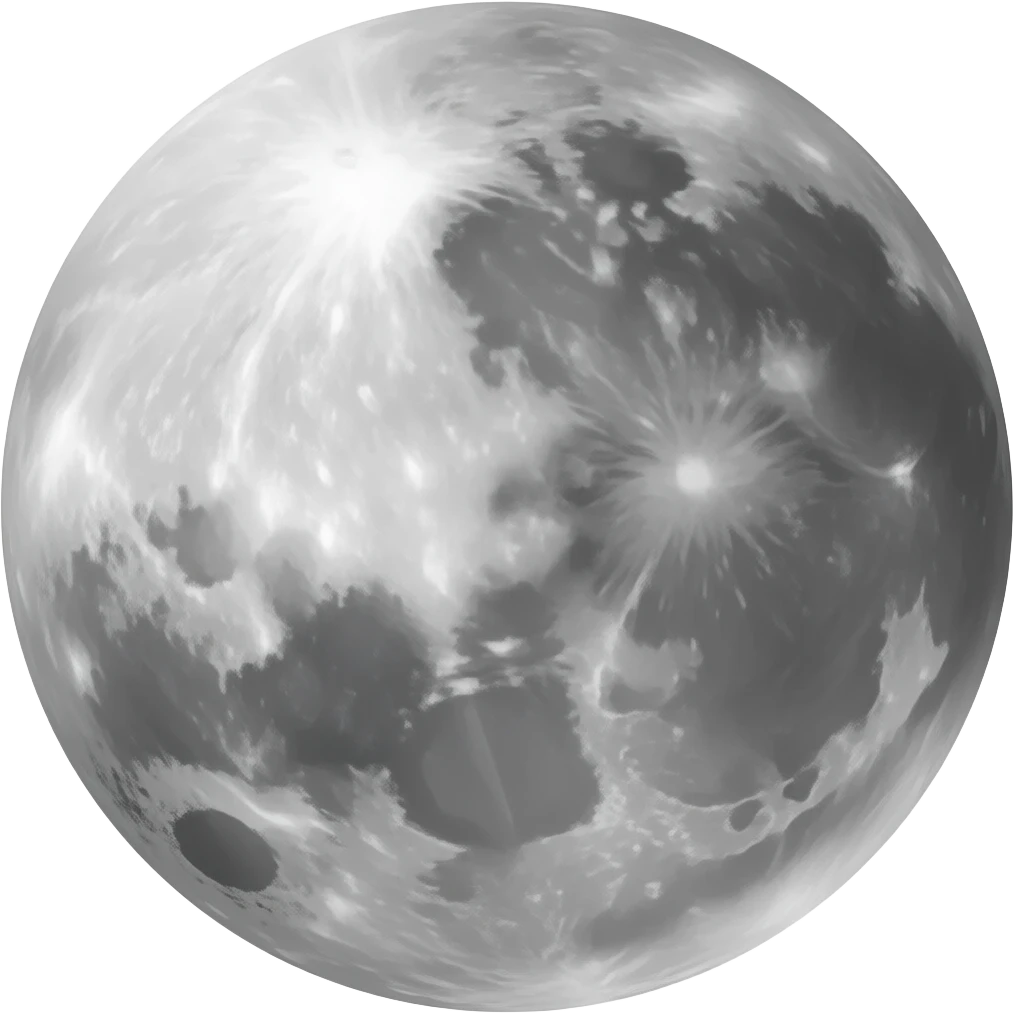 the moon of hearts tarot card, no number emoji
