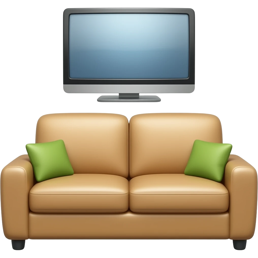 sofa and tv emoji