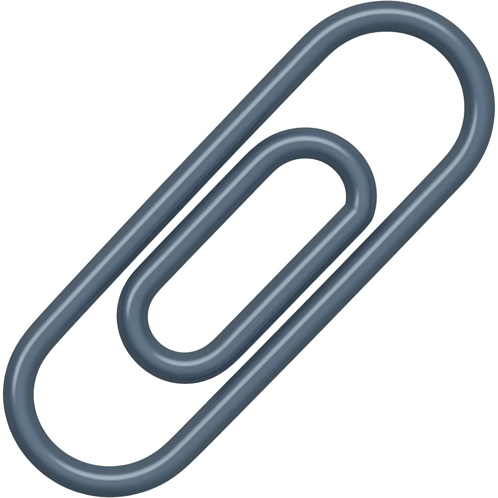 Dark blue  paper clip emoji