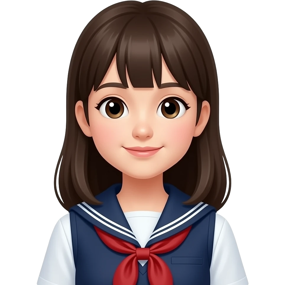 교복입은 여자아이 emoji