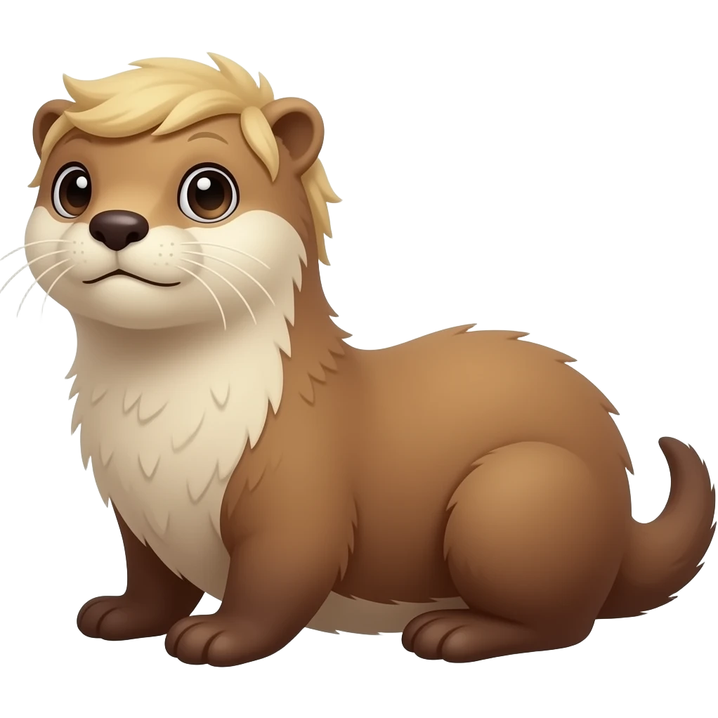 male blonde otter emoji