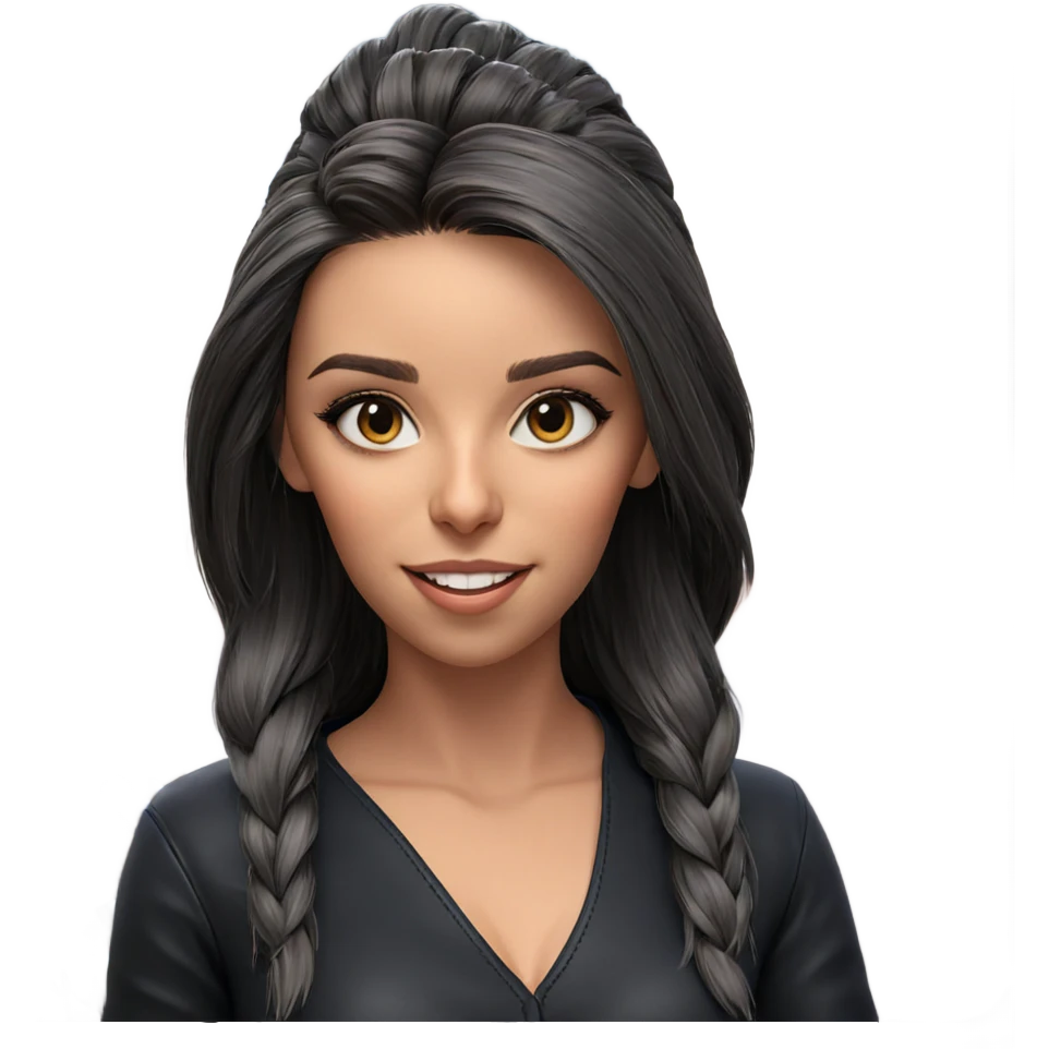 smiling girl with motorcycle emoji