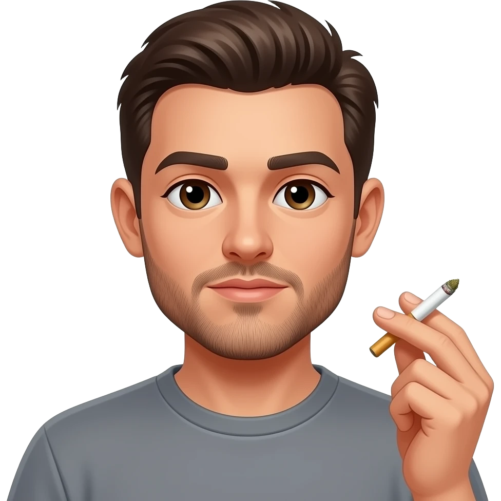 Rolling Hashish and smoking emoji