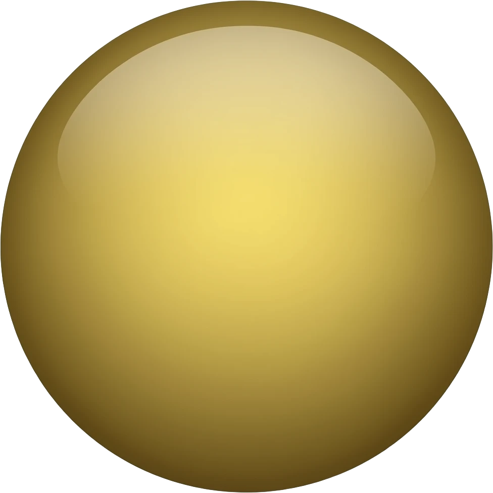 dark gold dot emoji
