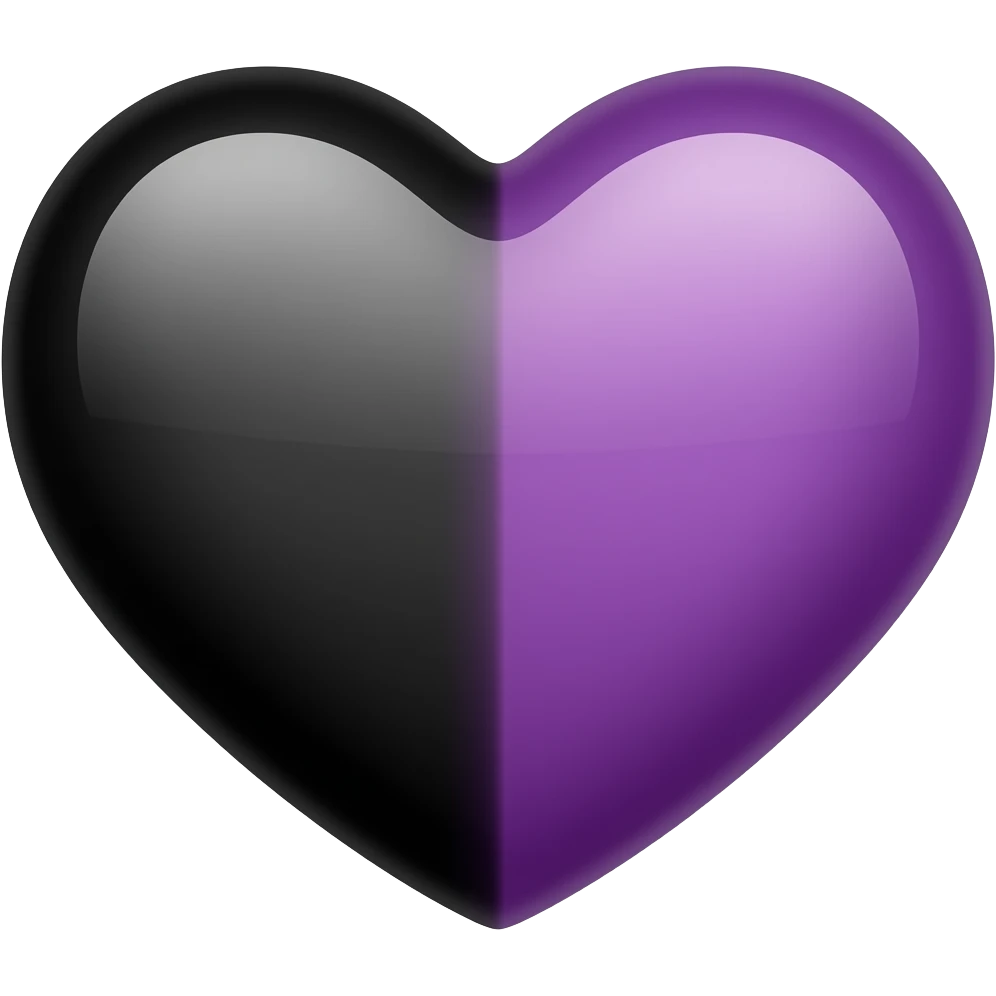 🖤💜 combine these two very nicer and cutesy emoji