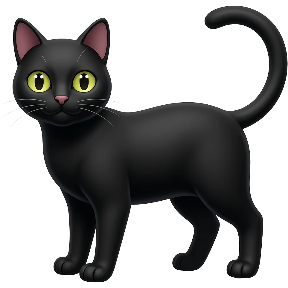 Black cat emoji