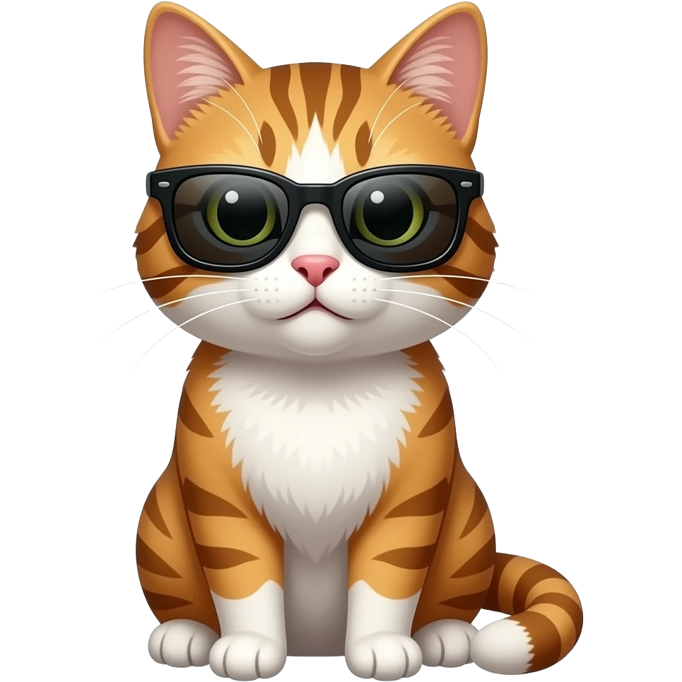 Cat wearing sunglasses emoji