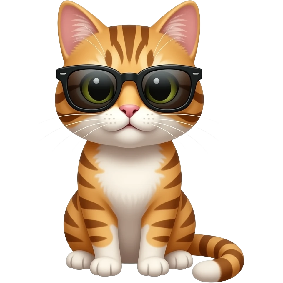 Cat wearing sunglasses emoji
