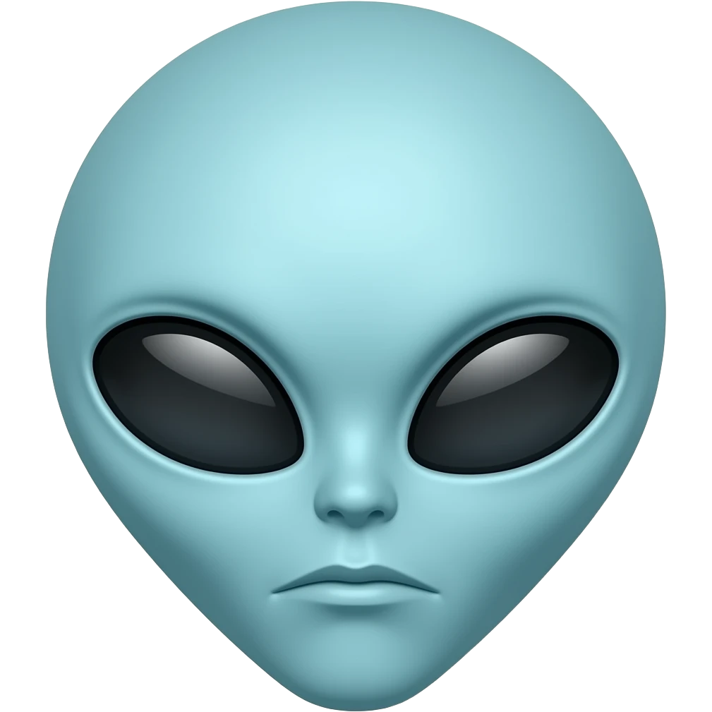 Custom iOS emoji with no blur and a white background. The topic of the emoji is "weird". It MUST maintain the general apple iOS emoji style. emoji