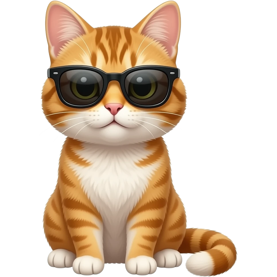 Cat wearing sunglasses emoji