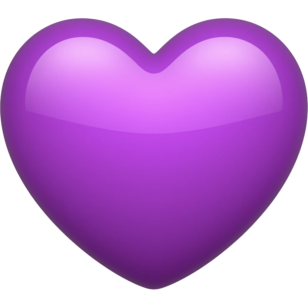 purple heart emoji