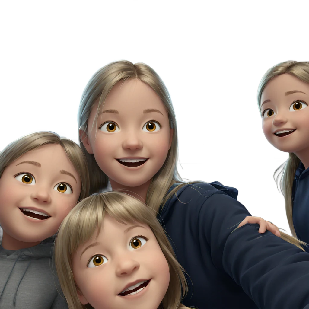 smiling girls by the window emoji