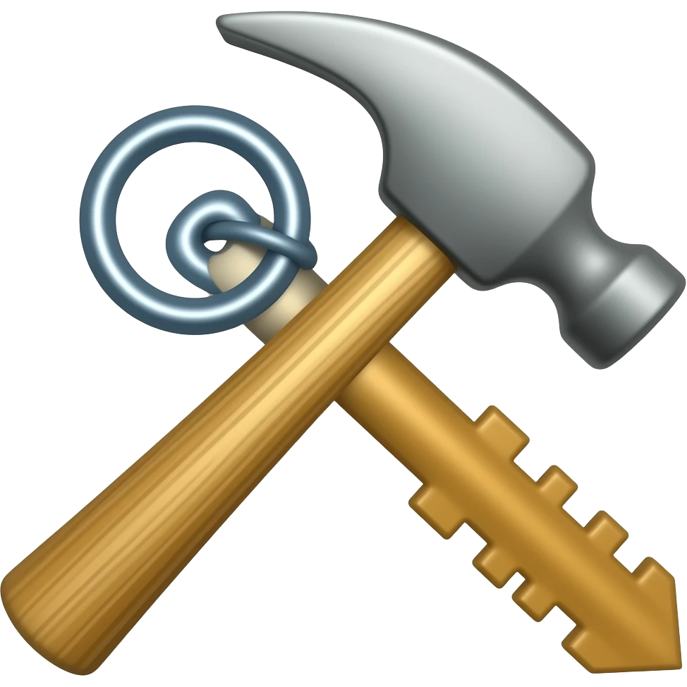 martillo y llave alem emoji