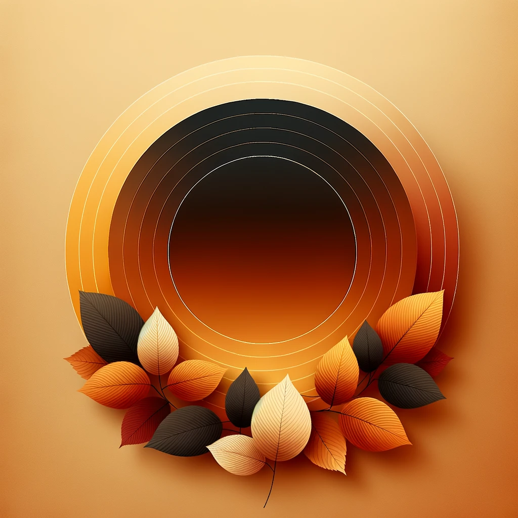 Minimal autumn background, smooth gradient blending warm fall colors (deep orange, golden yellow, burgundy, dark brown), soft and elegant, clean and modern design, no details emoji